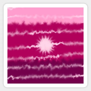 Pink gradient tiedye sunset Sticker